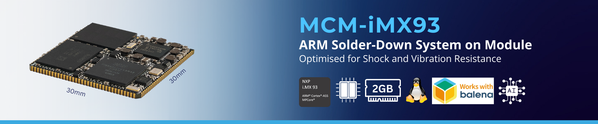 MCM-i.MX93 SMD SOM